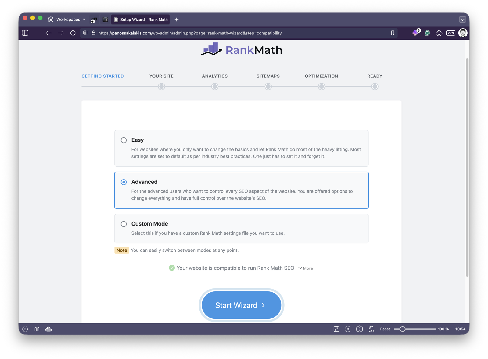 Rank Math SEO - Installation Wizard