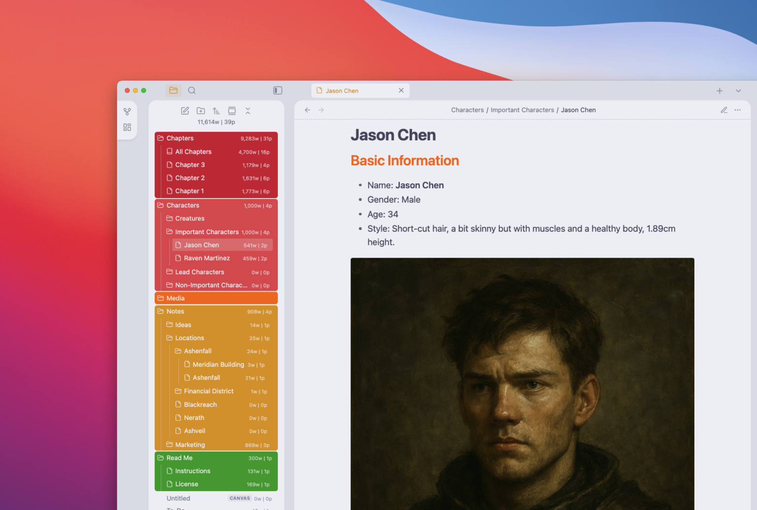 Character Profile — Light Mode