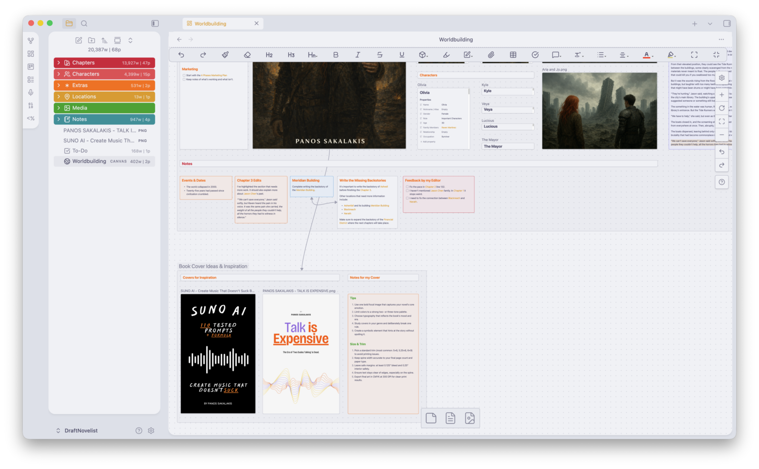 Worldbuilding Canvas — Light Mode