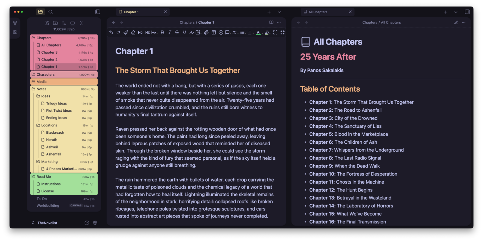 Split Tabs — Chapters