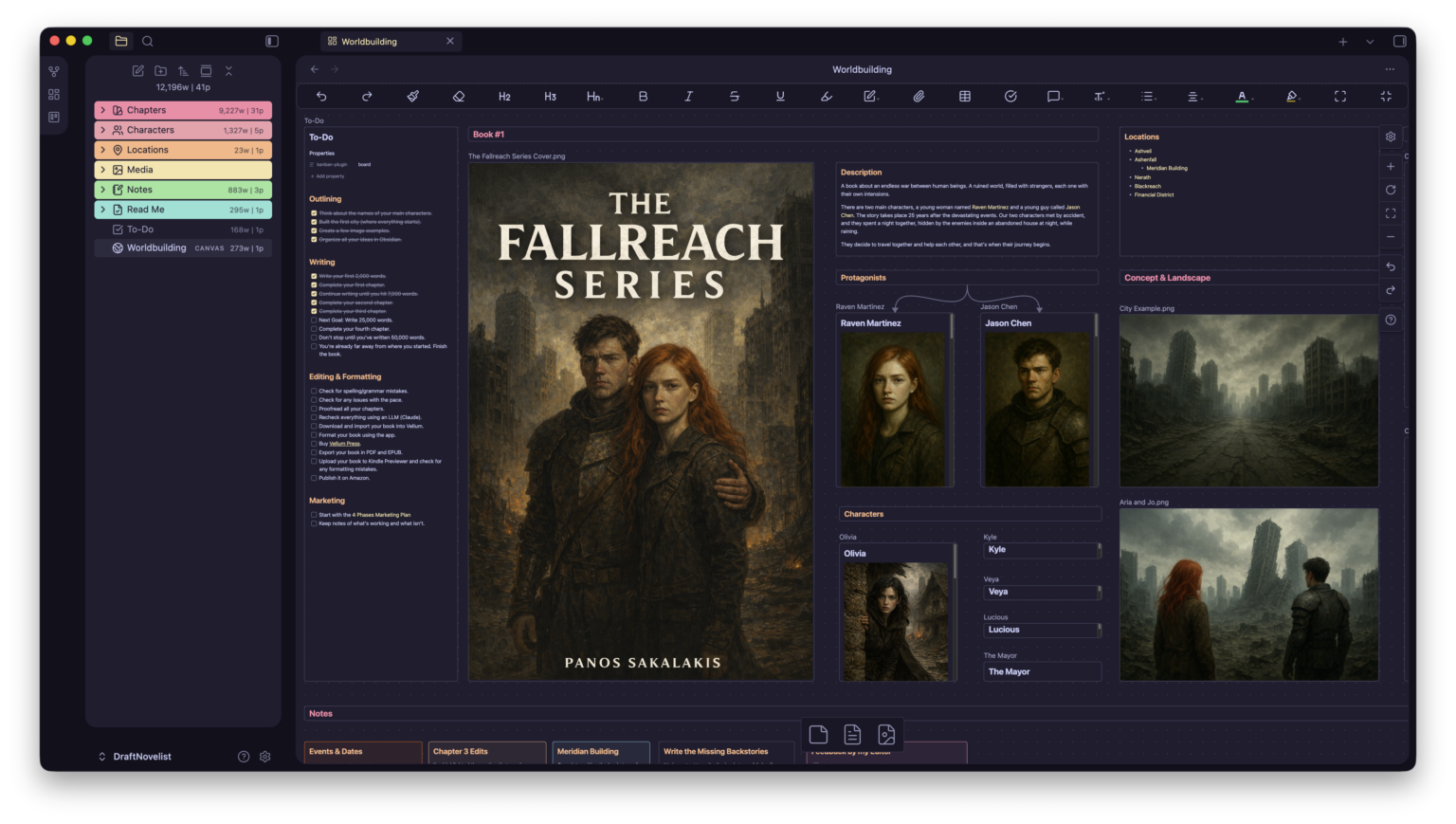 The Novelist v2 — Obsidian Vault