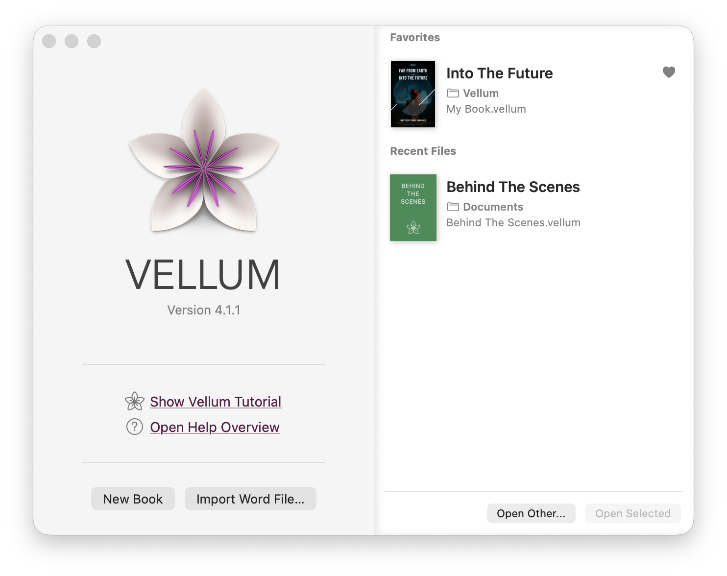 Vellum Book Formatting App - All Books